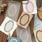 Dusk Dreaming of Lace Wooden Stamp for Journaling and Scrapbooking