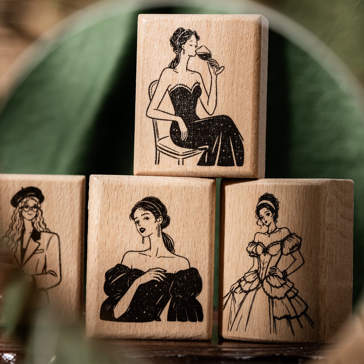 Evening Beauty Wooden Stamp