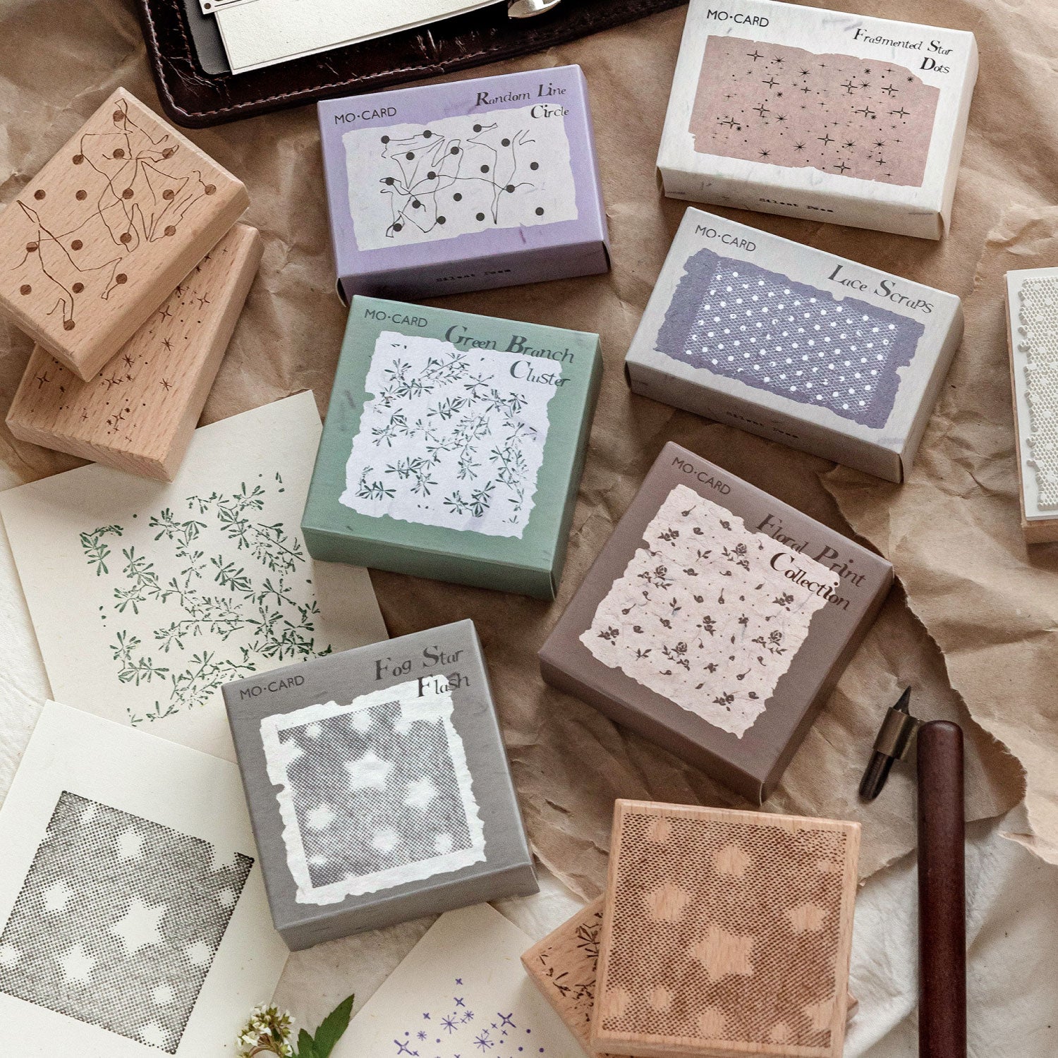 Vintage Floral Pattern Wooden Stamp