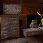 English Background Wooden Stamp
