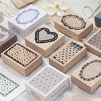 Dusk Dreaming of Lace Wooden Stamp for Journaling and Scrapbooking
