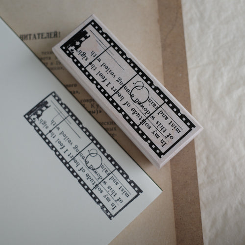 Base Material Film Wooden Stamp