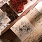 Lily Flower Wooden Stamp