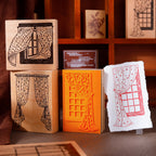 Windowsill Wooden Stamp For Journaling and Scrapbooking