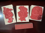 Flowers and Girl Wooden Stamp
