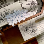 Lily Flower Wooden Stamp