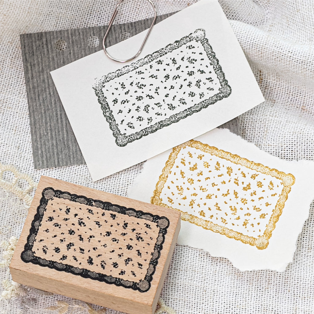 Dusk Dreaming of Lace Wooden Stamp for Journaling and Scrapbooking