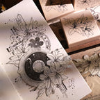 Lily Flower Wooden Stamp