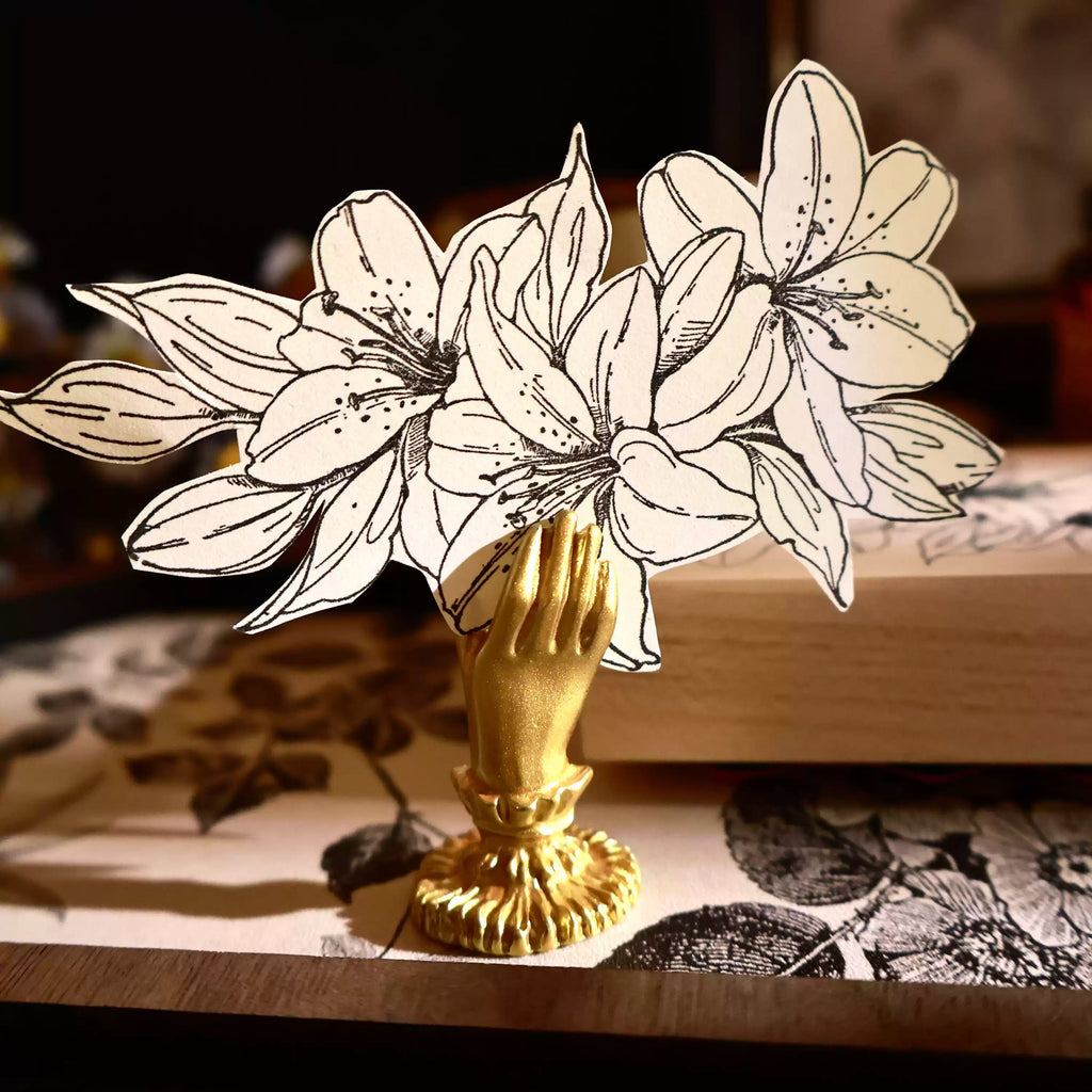 Lily Flower Wooden Stamp
