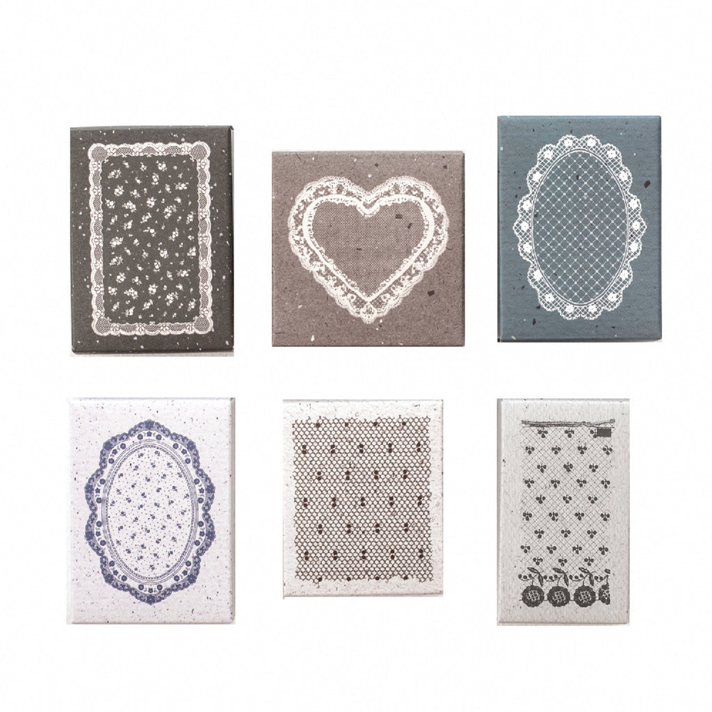 Dusk Dreaming of Lace Wooden Stamp for Journaling and Scrapbooking