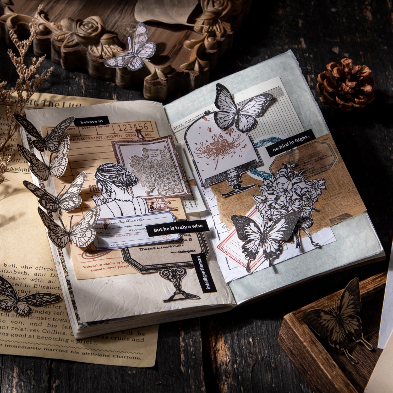 Explorer's Specimens Wooden Stamp