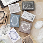 Dusk Dreaming of Lace Wooden Stamp for Journaling and Scrapbooking