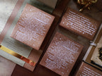 English Background Wooden Stamp