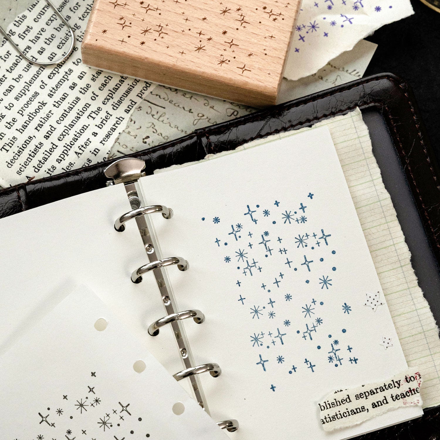 Vintage Floral Pattern Wooden Stamp