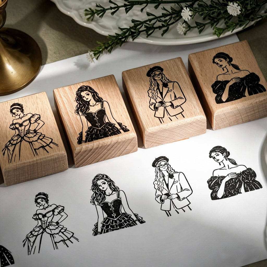 Evening Beauty Wooden Stamp