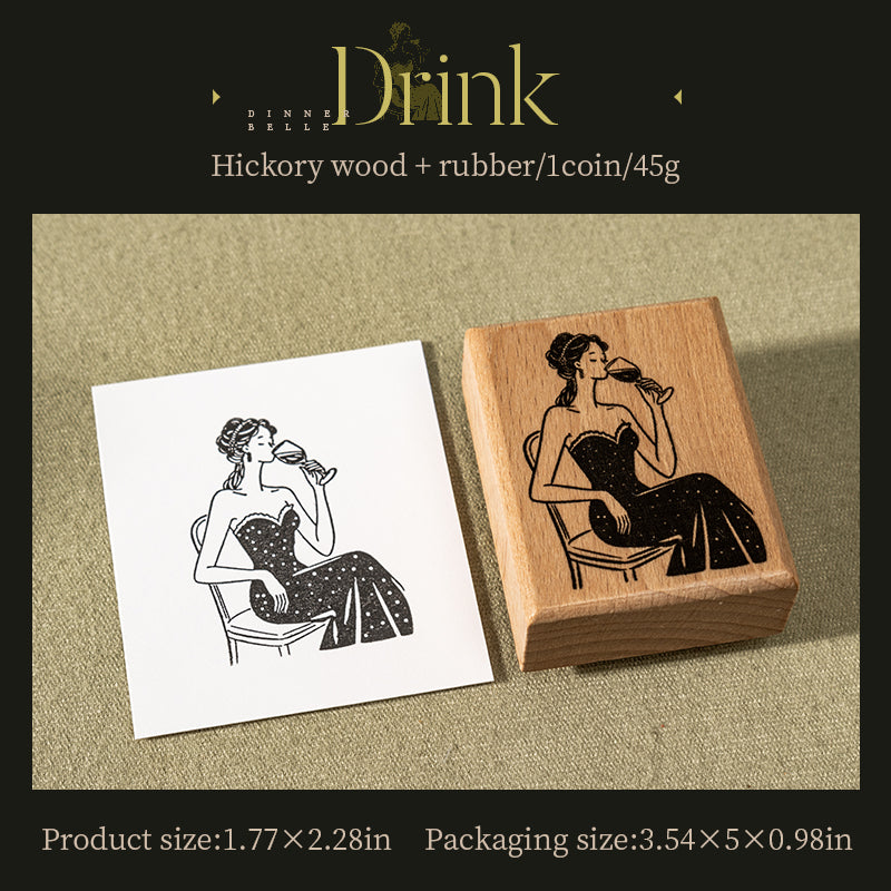 Evening Beauty Wooden Stamp