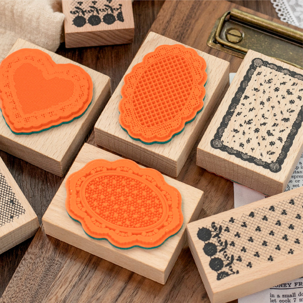 Dusk Dreaming of Lace Wooden Stamp