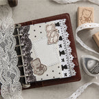 Bear's Time Book Wooden Stamp