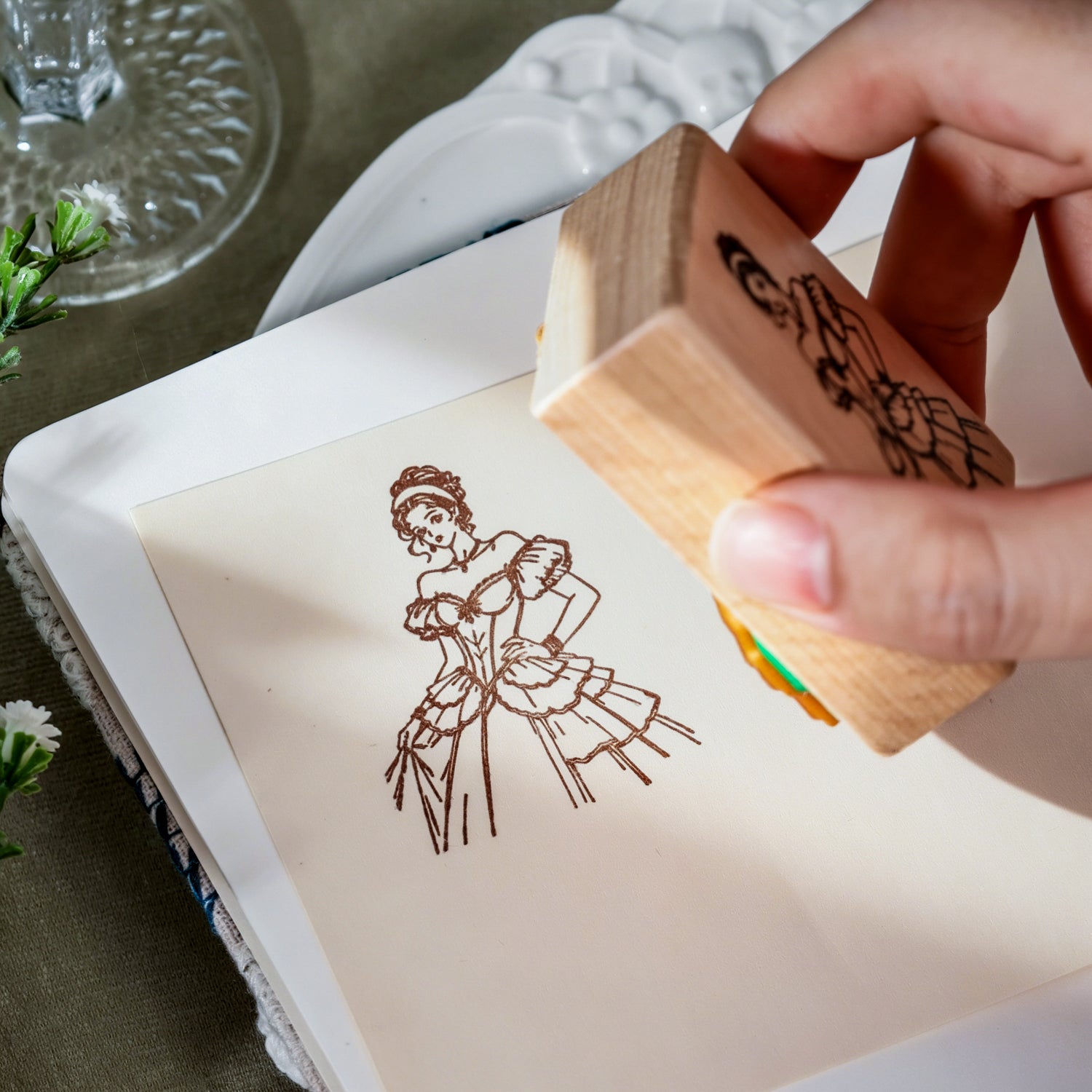 Evening Beauty Wooden Stamp