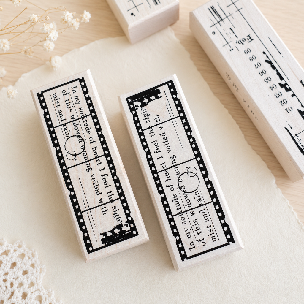 Base Material Film Wooden Stamp