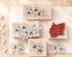 Lily Flower Wooden Stamp