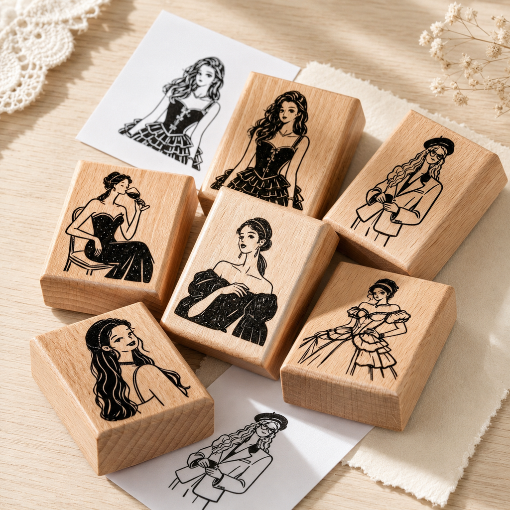 Evening Beauty Wooden Stamp