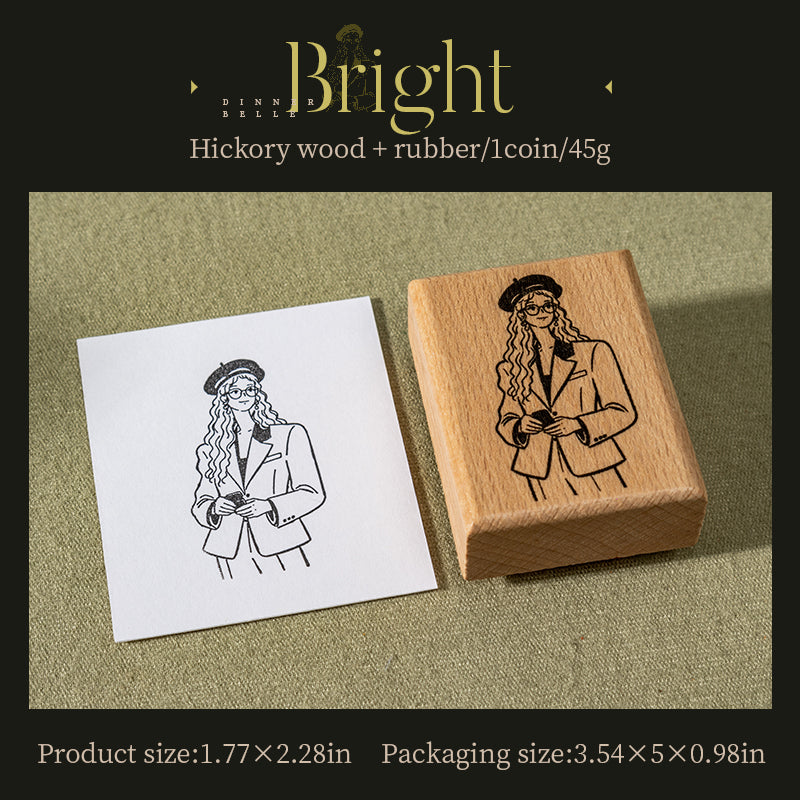 Evening Beauty Wooden Stamp