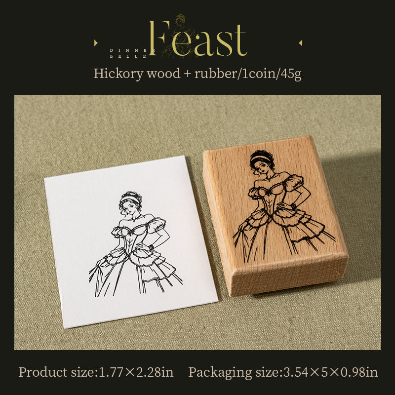 Evening Beauty Wooden Stamp