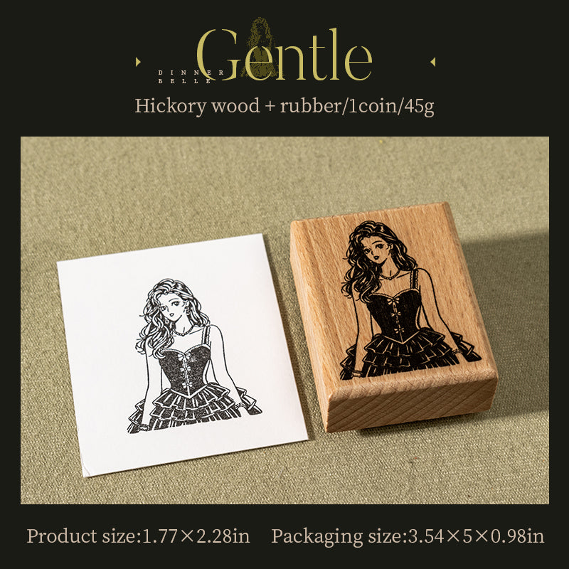 Evening Beauty Wooden Stamp